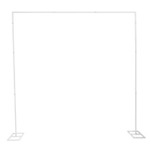 (White) 2.4x2.4m Metal Wedding Backdrop Stand,Wedding Arch Stand