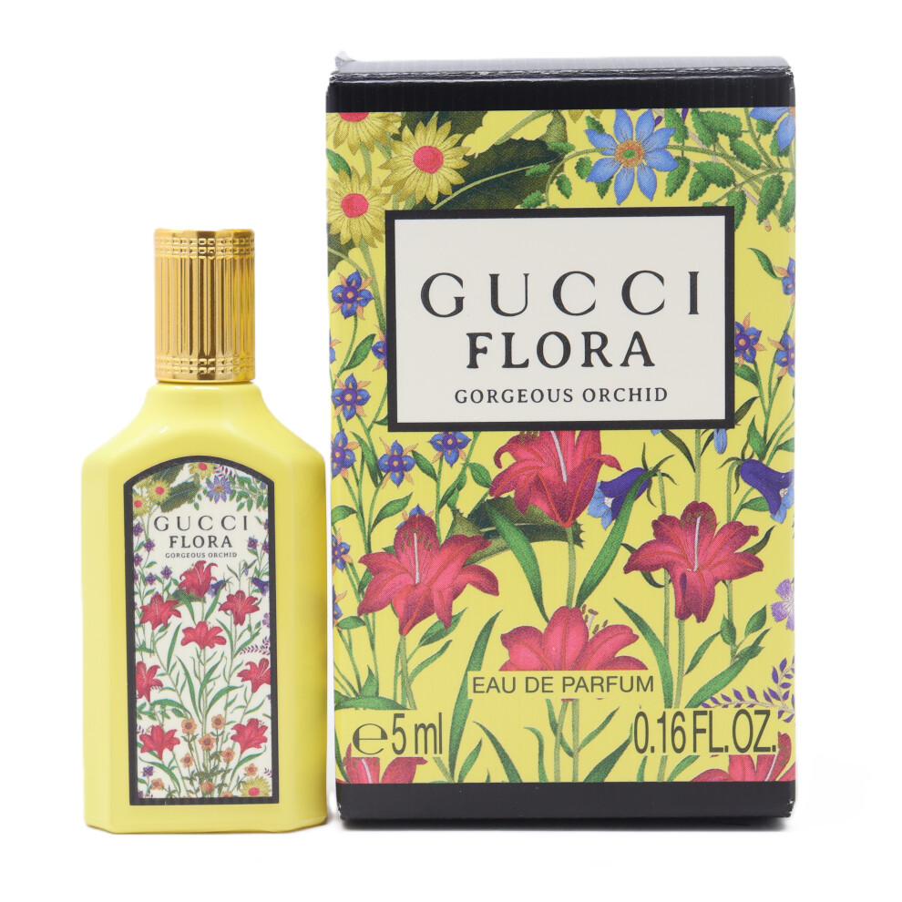 Gucci Flora Gorgeous Orchid Eau De Parfum Miniature Splash For Women 0.16oz