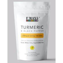 Turmeric 3200mg & Black Pepper 120 Tablets Tumeric Curcumin - not capsules