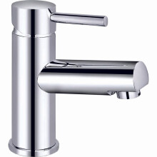 (Chrome, Mono Basin Mixer) Dixon Round Lever Mono Basin Mixer Tap with Waste