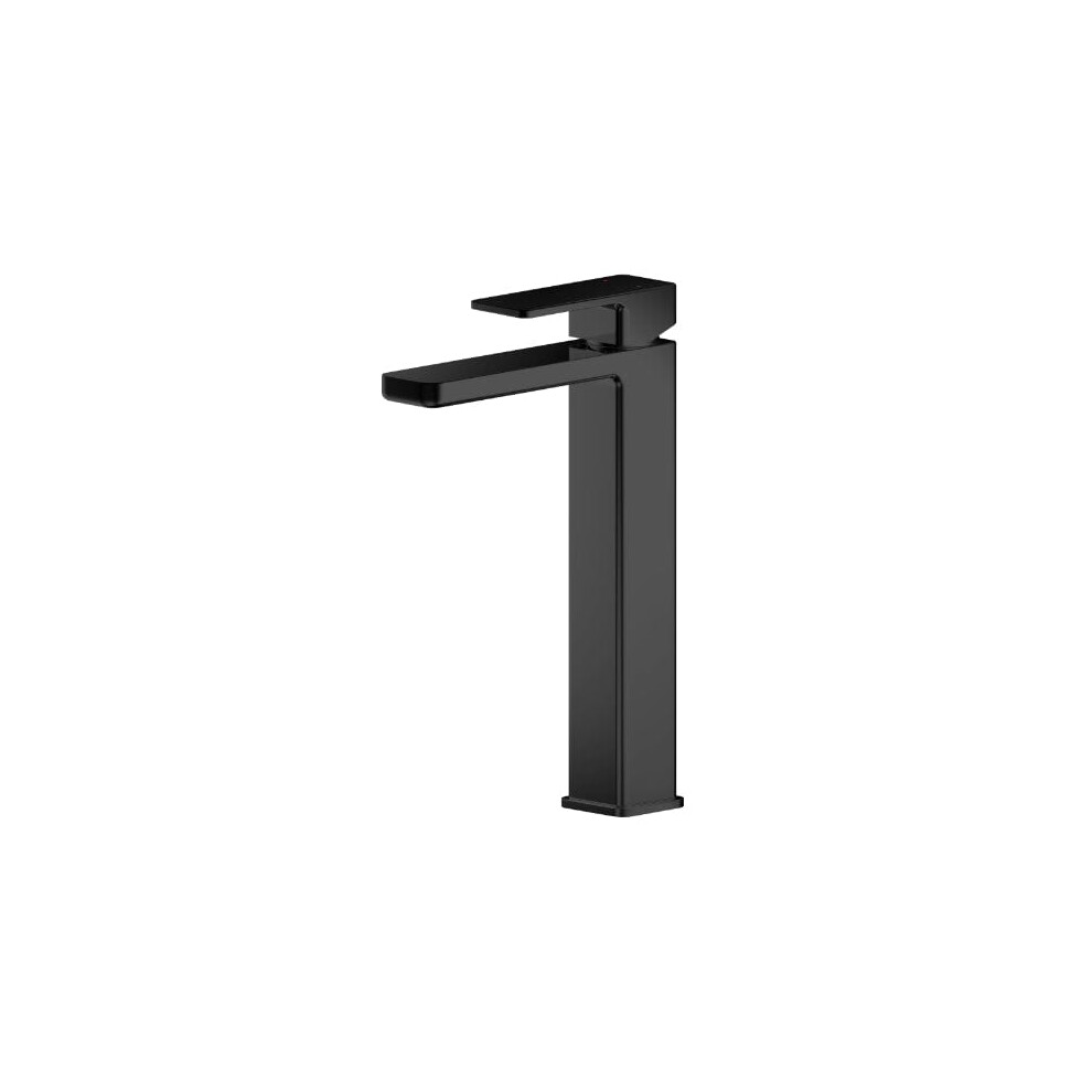 Nuie Windon Matt Black High Rise Mono Basin Mixer - Image 3