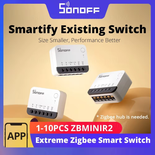 SONOFF ZBMINIR2 Zigbee Smart Switch  Compact, Detach Relay 2