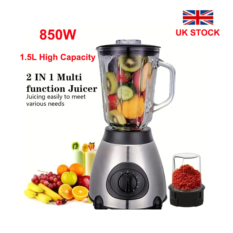 2in1 Juicer Blender Glass Fruit Grinder Smoothie Maker Food Processor Crusher-image-OPC-PH7V87V-NEW