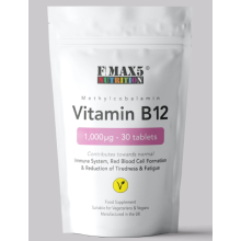 Vitamin B12 1000mcg 30 High Strength Tablets for Energy & Immunity