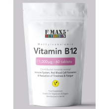 Vitamin B12 1000mcg 60 High Strength Tablets for Energy & Immunity