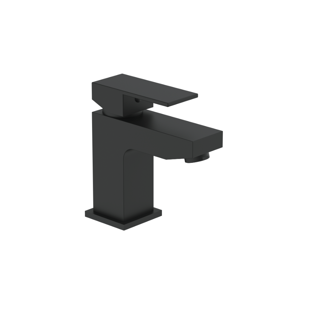 Munro Mono Basin Mixer Tap With Waste - Matt Black 5056066407135