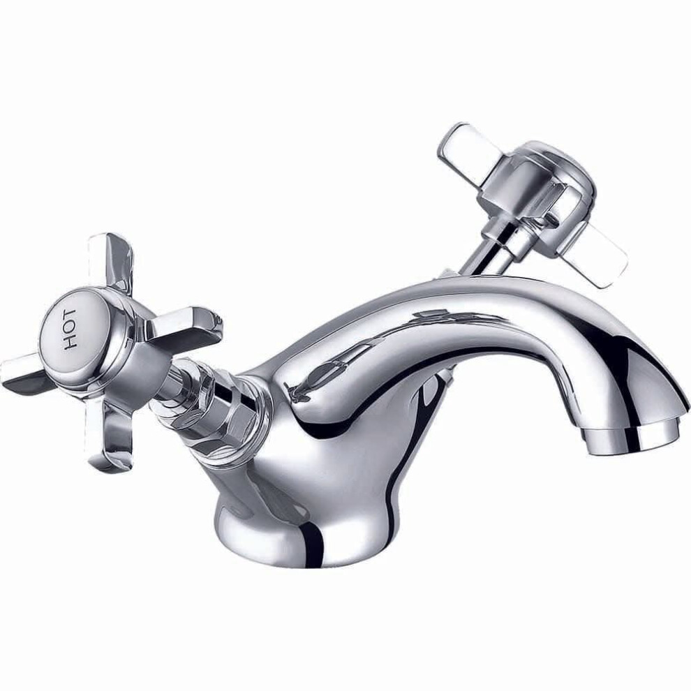 Regency Traditional Mono Basin Mixer Tap With Waste - Chrome 5060446011270