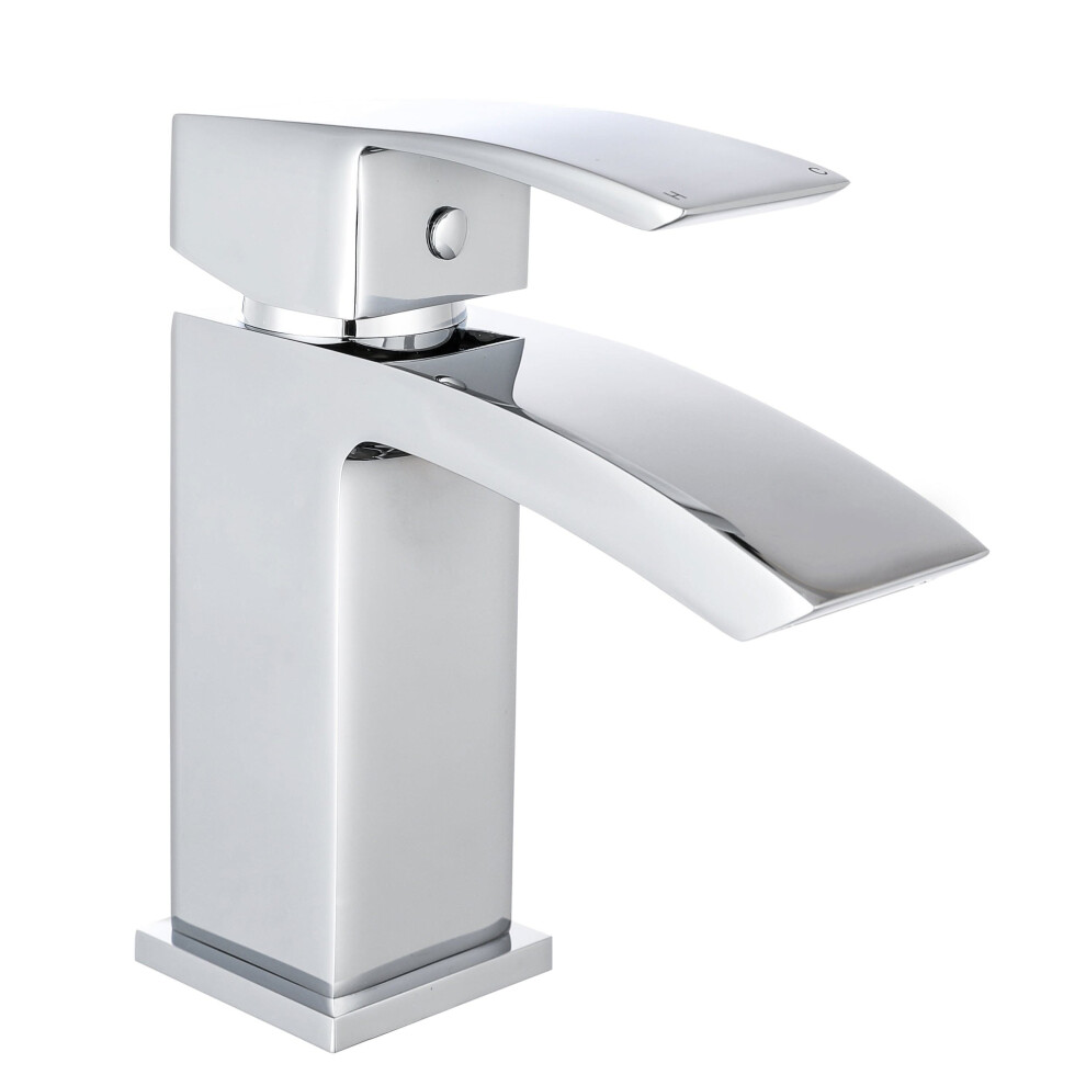 Trace Mono Basin Mixer Tap With Waste - Chrome 5056066427744