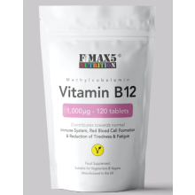 Vitamin B12 1000mcg 120 High Strength Tablets for Energy & Immunity
