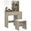 Homcom HOMCOM Dressing Table with Mirror and Stool, Makeup Desk for Bedroom 9