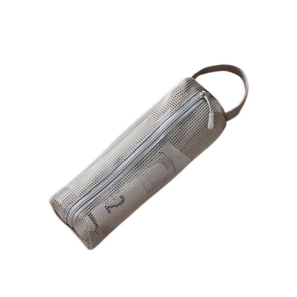 (Gray) Travel Size Toiletries Bag Portable Beach Cosmetic Pouch Multi-Functional Mesh Toiletry Bag For Vacation Airport Road Gym-image-OPC-PH7V8FS-NEW