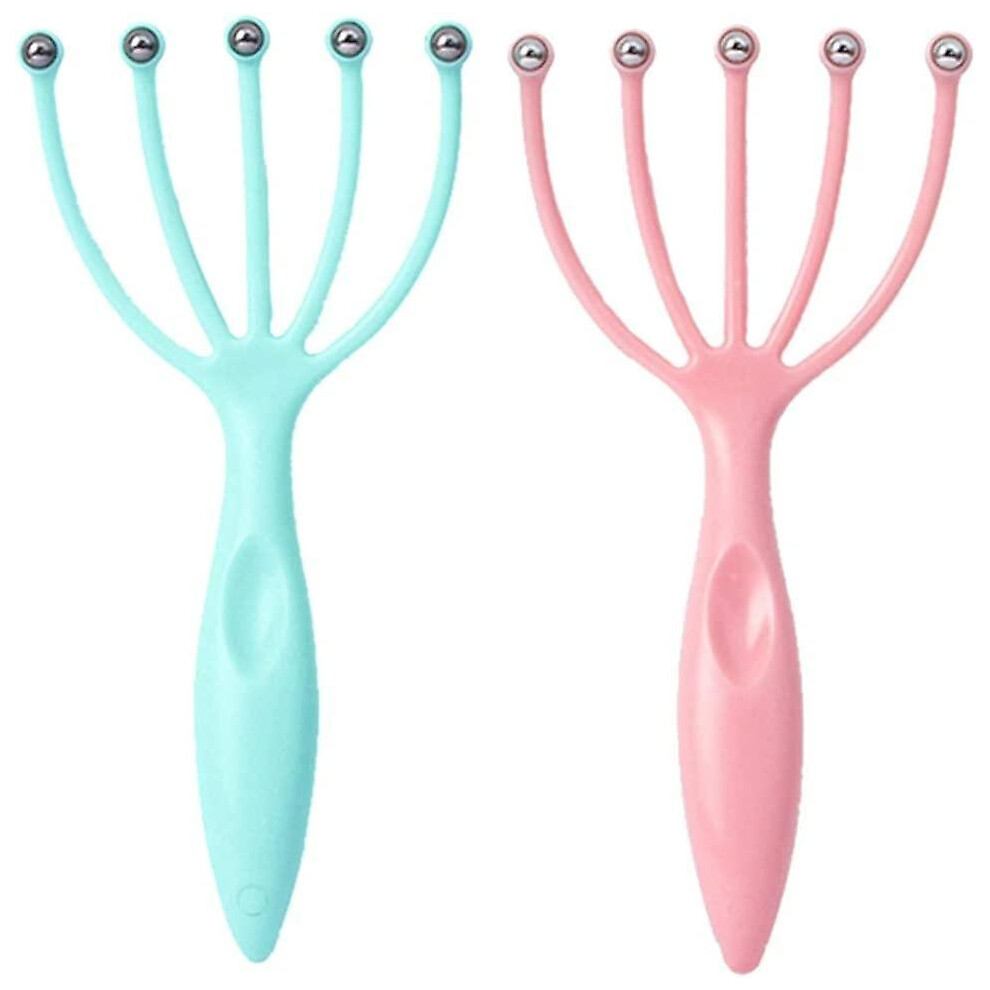 (As show, One size) Scalp Massager, Protable Hand Held SPA Head Massager for Deep Relaxation & Stress Reduction in The O