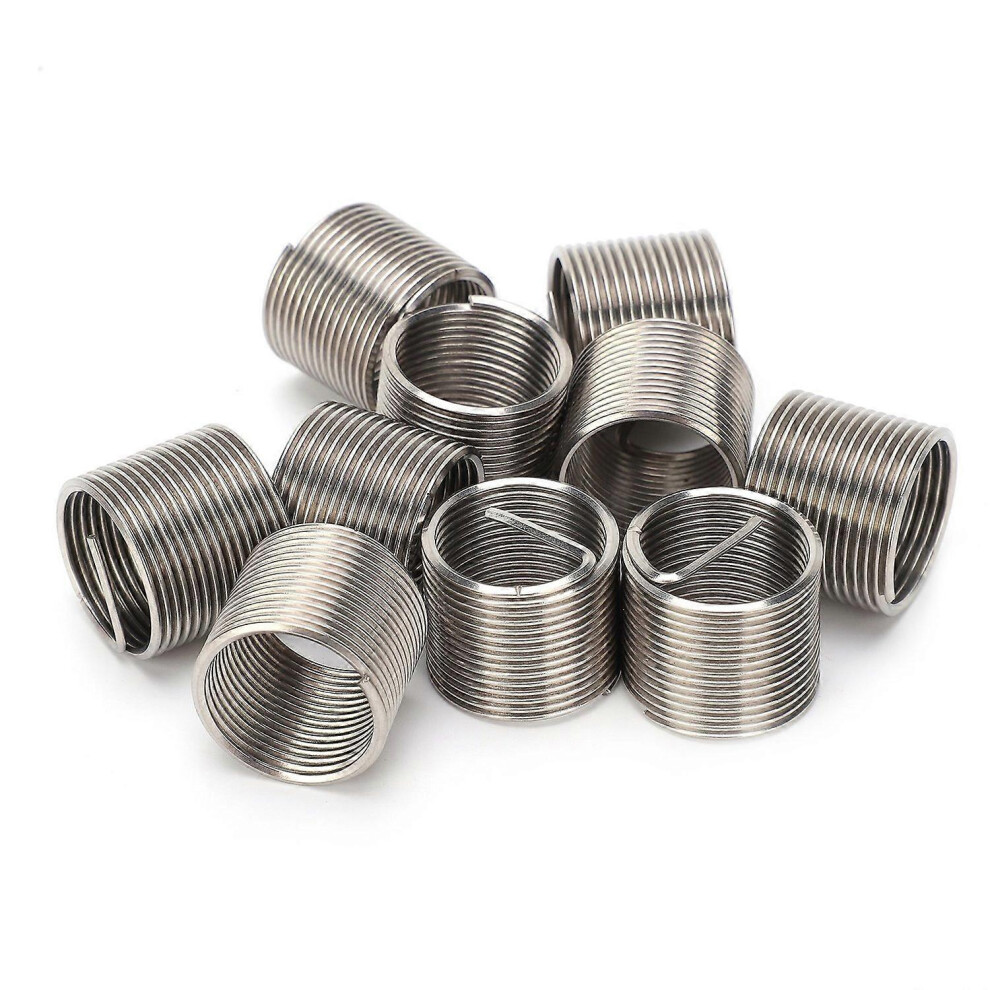 (As Show, One Size) 10Pcs Wire Thread Insert Repair Reducer Nut Set Threaded Conversion Fastener M18x1.5x1.5d 6909775544280