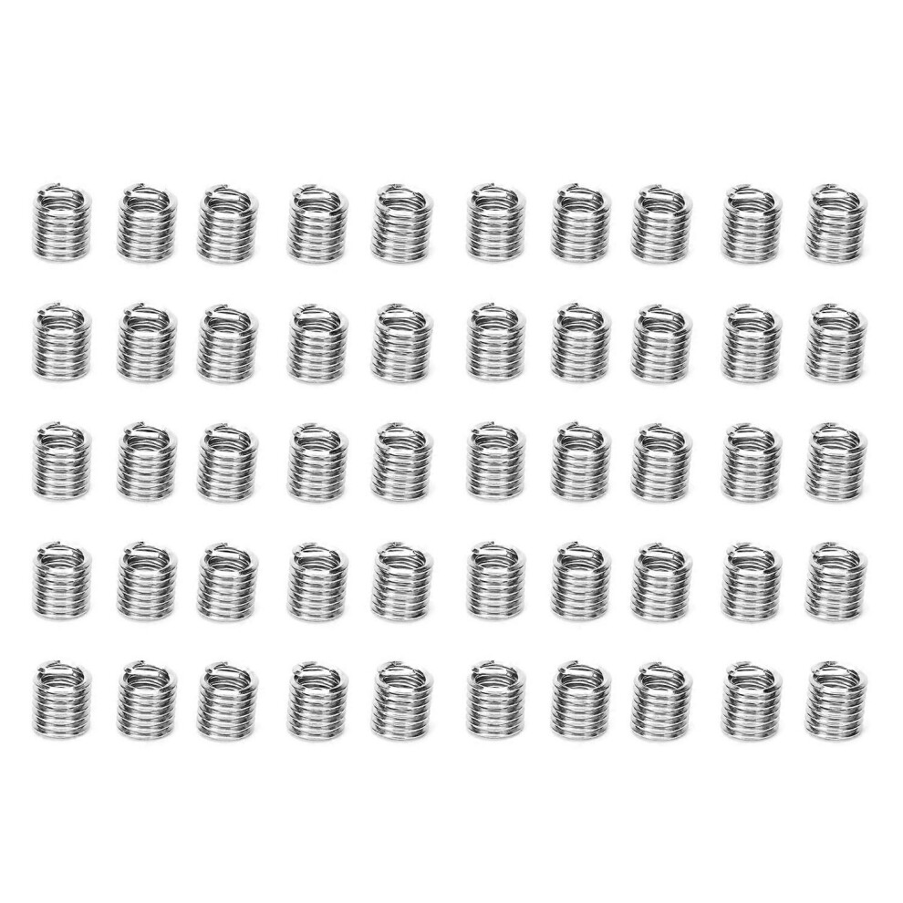 (As Show, One Size) 50Pcs Thread Inserts Wire Protection Sleeve Repair Tool Fastener Hardware Us Standard 5/16Inâ18X1.5d 6909775581971