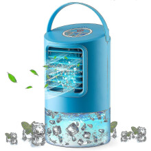 (As show, One size) Portable Air Cooler Personal Mobile Air Conditioner 4 In 1 Mini Desktop Air Conditioner Humidifier W