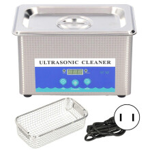 (As show, One size) Ultrasonic Washing Machine Stainless Steel Timer Cleaning Equipment DK‑009B 0.9L 55W