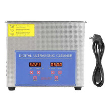 (As show, One size) Digital Ultra Sonic Cleaner Bath Timer Stainless Tank Cleaning 3L Ultrasonic