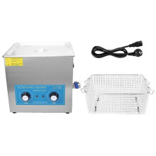 (As show, One size) 613HT 15L Ultrasonic Cleaner Mechanical Timing Heating Ultrasonic Cleaning MachineEU Plug 200-240V