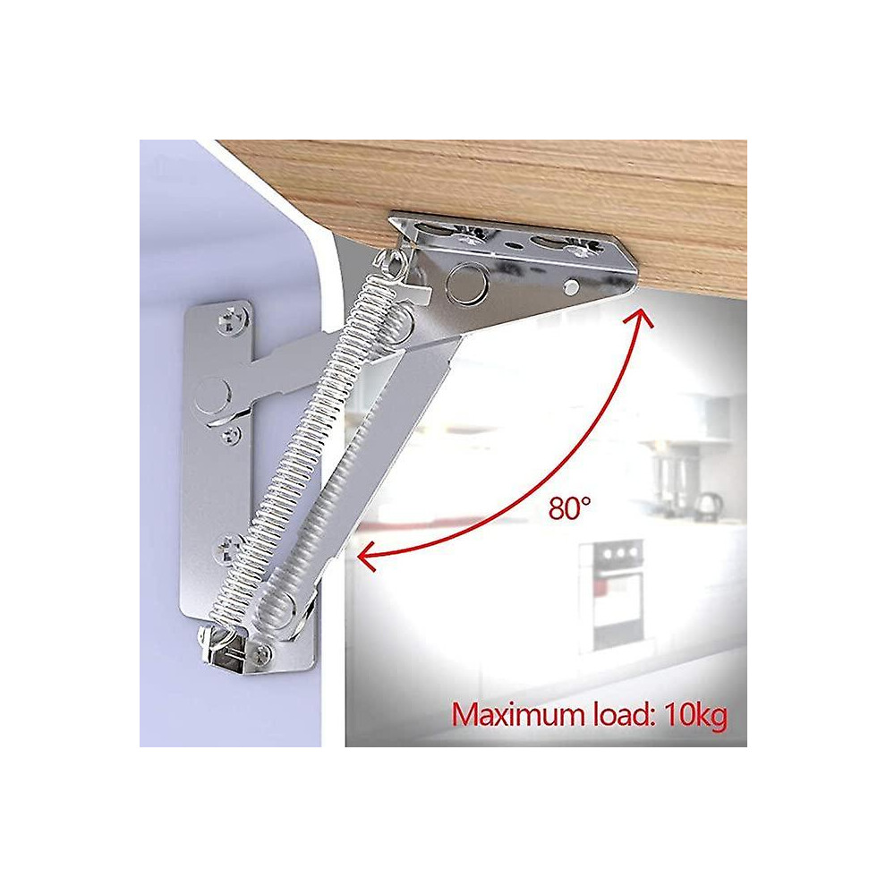 (As Show, One Size) 1 Pcs Cupboard Door Spring Hinge 80 Degree Hinges For Kitchen Cupboards/Cabinet Stainless Steel Hing 6909775796436
