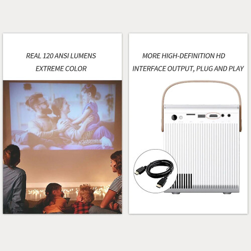 (As show, One size) Portable LCD LED projector 2