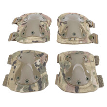 (As show, One size) 4 Pcs Set Work Knee and Elbow Pads Thick Foam Padding Protective Pads for Engineering Renovation Gar