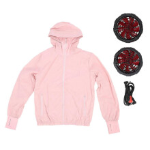 (As show, One size) Women Air Conditioning Jacket 3 Speeds Cooling Fan Outdoor Sunproof Clothing for Fishing Gardening A
