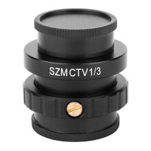 (As show, One size) SZMCTV 1/3 Adapter C Mount Lens Adapter for Trinocular Stereo Microscope Video Camera