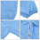 (As show, One size) ESD Coat Polyester Paint Protective Workshop Split Clean Clothes for Microelectronics XXXL 2