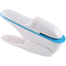 (As show, One size) Mini Paper Stapler, Without Pliers, White