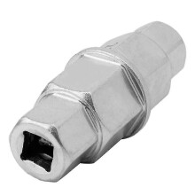 (As show, One size) Silver Motorcycles Hex Axle Tool 17mm 19mm 22mm 24mm Axle Hex Allen Spindle Driver Spindle Socket Adapter