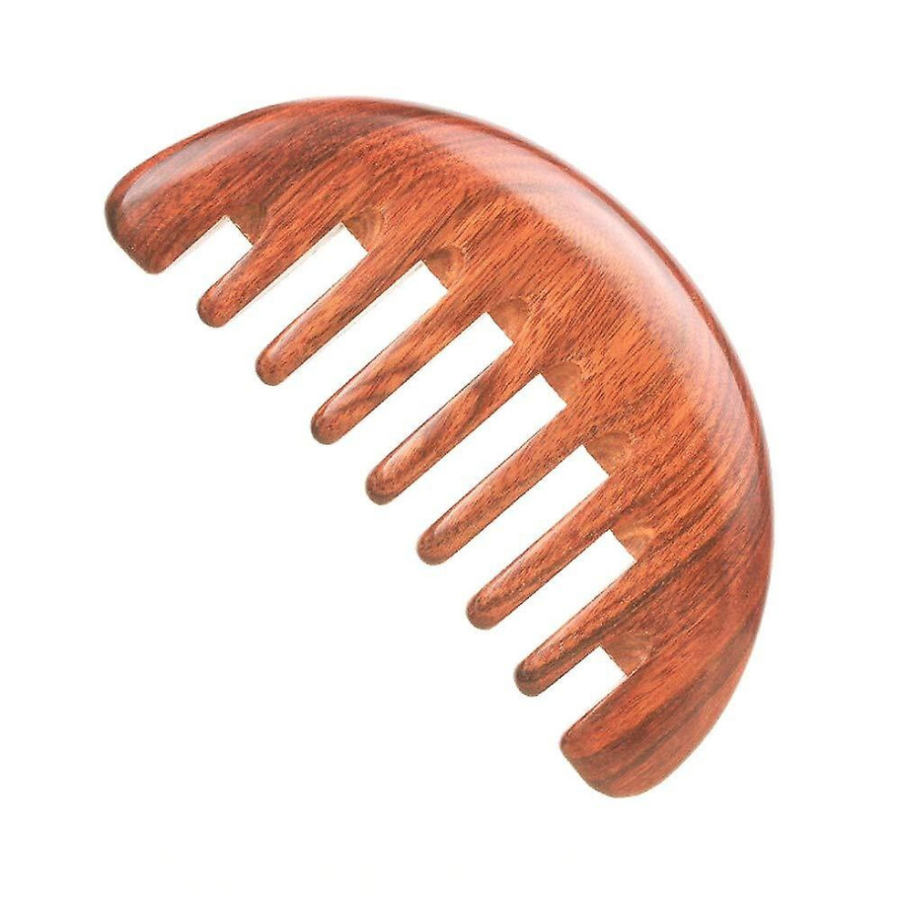 (As show, One size) Head Massage Combing Meridians And Collaterals And Breast Massage Wood Comb Ebony Wide Teeth (Africa