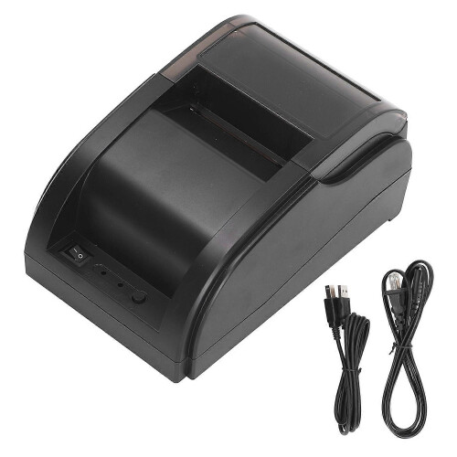 (As show, One size) Restaurant POS Thermal Printer Automatic Cutting Bluetooth USB Thermal Receipt Printer 60‑80mm/s US