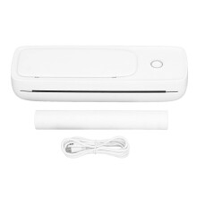 (As show, One size) Bluetooth Thermal Printer 203dpi Clear Printing Portable Wireless Inkless Printer for 57 to 216mm Wi