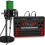 (As show, One size) Broadcast Microphone Sound Card Kit 1
