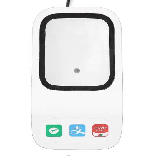 (As show, One size) Desktop Barcode Scanner Voice Prompts Large Window QR Barcode Scanner with USB Interface 2D Barcode 1
