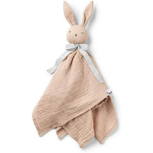 (As show, One size) Rabbit Blanket 100% Oeko-Tex Cotton - Powder Pink, Pink