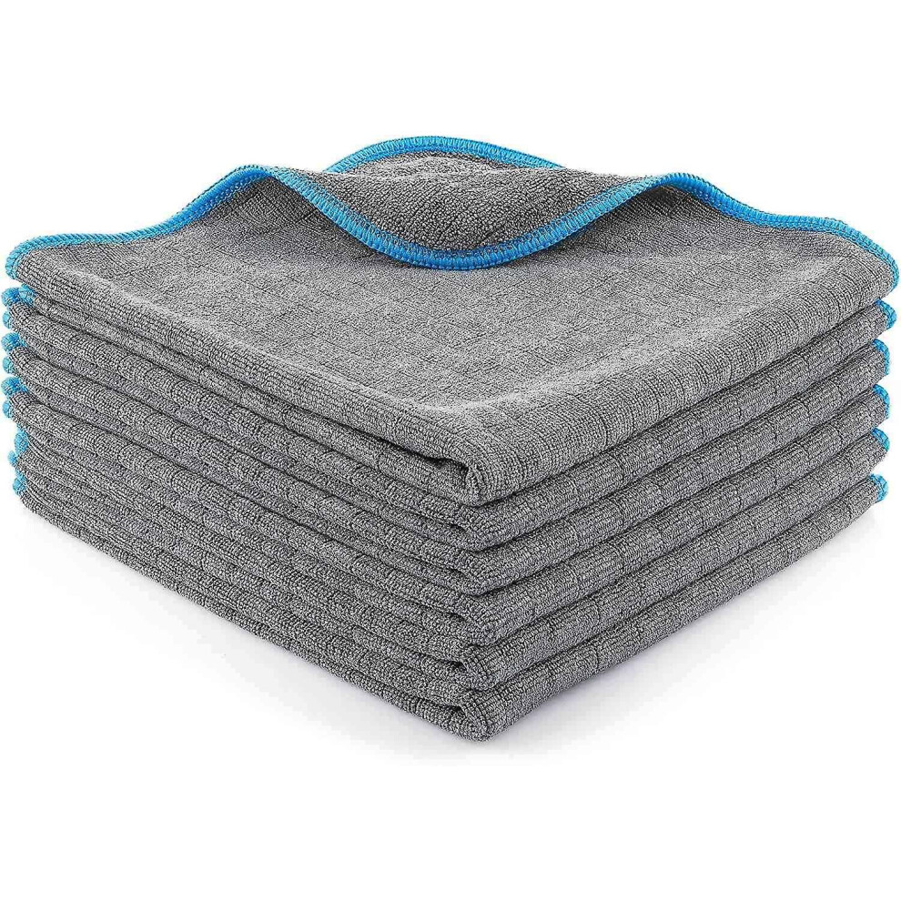 (As Show, One Size) 6X 380 Gsm Microfiber Cloths - Ultra Absorbent, Soft And Delicate - Lint Free Microfiber Cloths - Po 6909775795453
