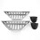 (As show, One size) 2Char-Basket Charcoal Lighter Holders 2