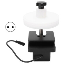 (As show, One size) Disc Cleaning Bracket Aluminum Alloy Ultrasonic Vinyl Record Cleaner Spin Rack 100‑240VEU Plug