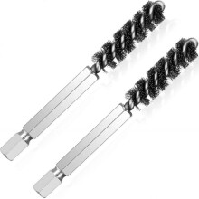 Golf Clubs Head Hosel Brush Golf Club Brush Wire Brush Cleaning Tool Electric Drill Wire Brush for Iron and Wood (Silver-2 Pieces)