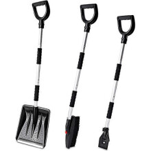 Car cleaning brush, ice scraper
