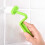 3pcs Toilet Corner Cleaning Brush Curved S Shape Handle (Random Color) 4