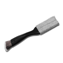 Portable Double Head Car Air Vent Mini Dust Cleaning Brush Tool 1 Piece (Black)