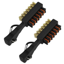 Portable Golf Club Slot Double Sided Cleaning Brush Tool 2 pieces
