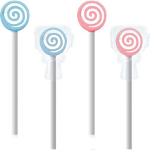 (4 pieces) Children's Tongue Cleaning Brush Lollipop Shape Toddler Tongue Cleaner 2 Pieces