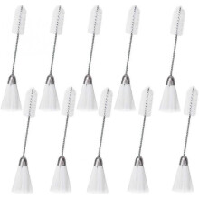 10Pcs Dual End Sewing Machine Cleaning Brush 150mm, Lint Brush Cleaning Tools Set Stainless Steel
