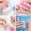 Plastic Handle Nail Cleaning Brush Tool (Random Color) 6 Pieces 5