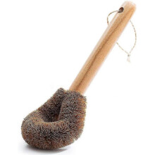 Dish Brush with Handle,eco-friendly Kitchen Dish Scrub Brush Compatible with Dishes(pot Dish Scrubber),coconut Fiber Bristle with Wooden Handle,dishwa