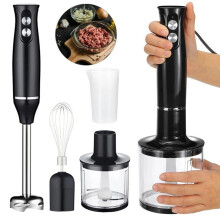 4 in 1 Electric Hand Blender Set Food Processor Mixer Whisk & Chopper Bowl 700W