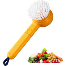 Vegetable Cleaner Brush Fruit Scrubber Brush Good Grip Long Handle Food Cleaning Brush Multifunctional Kitchen Gadgets with Peeler Veggie Wash Brush